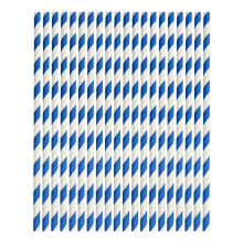 Pailles Elainilye, 100 pailles en papier jetables pour fêtes d'anniversaire, toutes occasions, idéales pour la plage, la maison, les bars, etc.