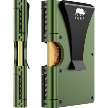 Tenká kovová peňaženka ZCCard pre mužov – s blokovaním RFID, sponou na peniaze, držiakom na karty v prednom vrecku – kompatibilná s