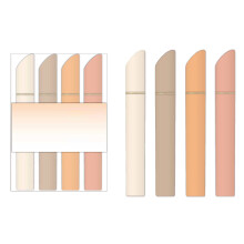 Paquete de 12 iluminadores estéticos, punta biselada suave, colores suaves, cuerpo retro, codificación por colores – Compatible con 3 ml