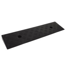 Black Rubber Threshold Ramp Pad for Wheelchair Transitioning and Home Use, Durable Wheelchair Access Ramp