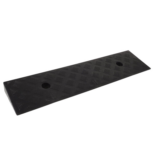 Black rubber threshold ramp pad for wheelchair access 1 pack
