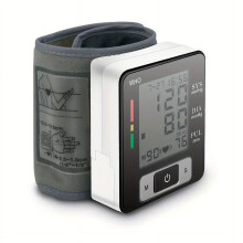 Automatic Wrist Blood Pressure Monitor with Large LCD Display, Adjustable Cuff and Portable PP Case - Battery Operated (Batteries Not Included)