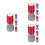 12Pcs Multi ABS Kids Stamp Set Self Inking Prank Toy for Party Fun 7