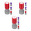 12Pcs Multi ABS Kids Stamp Set Self Inking Prank Toy for Party Fun 8