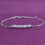 Cavigliera con ciondolo, bracciale per caviglia con perline (argento) 3