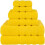Πολυτελές σετ πετσετών 6 τεμαχίων, 2 πετσέτες μπάνιου, 2 πετσέτες χεριών, 2 πετσέτες 1