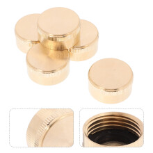 Bouchon femelle pour tuyau d'arrosage 3/4" en cuivre pur, vanne d'arrêt (5 pièces)