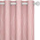 Pink Blackout Curtains with Silver Wave Dots, 52x72 in, Set 1