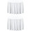 White Polyester Tablecloth 90x156 in Rectangular 1