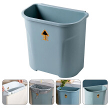 Container de gunoi pentru bucătărie, plastic albastru-cer, elegant și, 1 buc.