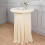 Nappe de table basse beige BalsaCircle, drapés ondulés naturels, nappe en spandex pour réception 2