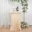 Nappe de table basse beige BalsaCircle, drapés ondulés naturels, nappe en spandex pour réception 5