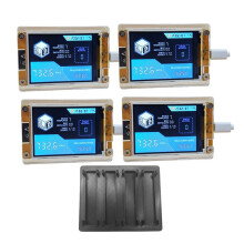 4 Stuks 735KH/S NMMiner NerdMiner + 4 Sleuven Standaard Verbeterde Bitcoin Crypto Solo Loterij Miner 2,8 Inch Display GEEN Touch