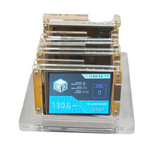 4x 735KH/S NMMiner NerdMiner+4 Slots Acrylic Stand Bitcoin Crypto Solo Lottery Miner 2.8 Inch Display Miner Touch