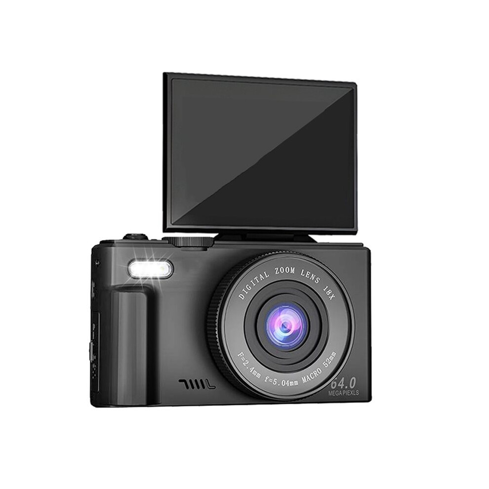 Ac600 Digital Camera 4K 64Mp Uhd Cameras 18X Digital Zoom 180 Flip Screen Vintage Vlogging Camera For Youtube Autofocus 4713933435011
