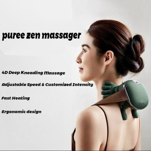 Masajeador Shiatsu táctil con calor, recargable. 1