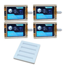 4x 735KH/S NMMiner NerdMiner + 4 Steckplätze, Verbesserter Bitcoin-Krypto-Solo-Lotterie-Miner, 2,8-Zoll--Display, Kein Touchscreen
