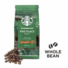 STARBUCKS Pike Place Roast Medium Roast Whole Bean Coffee 200g Pack of