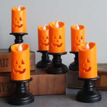 Luci di Halloween a forma di zucca, candela LED di Halloween, decorazione di Halloween, lanterna a forma di zucca, decorazioni a forma di zucca (2