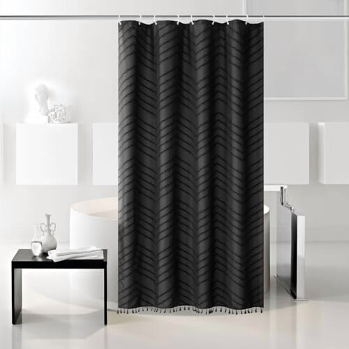 Boho Tassel Shower Curtain 60x72 in Polyester