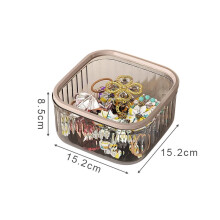M/L Desktop Storage Box Trash Can Pop-up Lid Storage Box for Hair Accessories Jewelry Desktop Decoration Multi-use Organizers