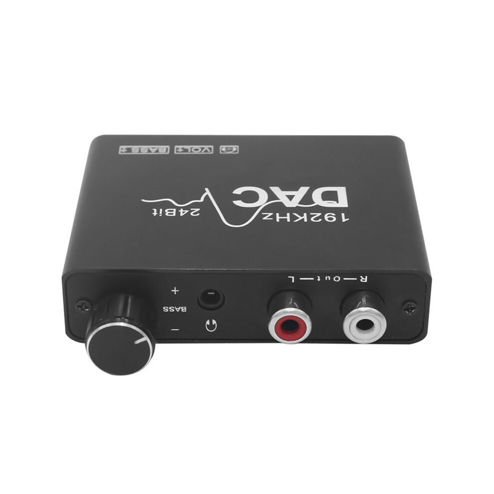 192Khz Dac Converter Digital Optical Coaxial Toslink To Analog L/R Rca 3.5Mm Audio Converter Adapter Part With Volume 4712934211228
