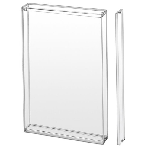 Magnetic Acrylic Protective Case for   2 Game Cards High-Transparency Dustproof Game Card Display Case