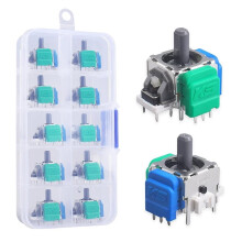 For PS4 TMR Hall Effect Joystick Magnetic Resistance Electromagnetic Joystick Gaming Controller 3D Joystick 10-Piece Set