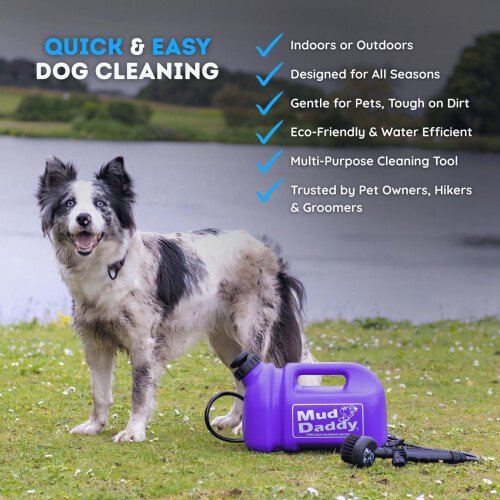 Mud Daddy – Portable Pet Washer, Multipurpose Washing Device, Muddy 1