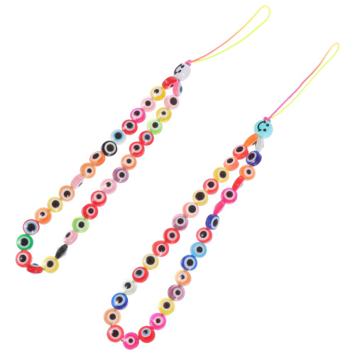 2-Pack Beaded Phone Lanyard for Wrist or Bag