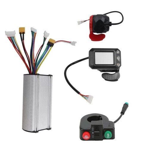 36V 350W Folding Scooter Controller LCD Display Brake Accelerator Throttle  Button Kit for Electric Scooter