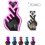 Solar-powered finger heart car window light pink 1 piece 1