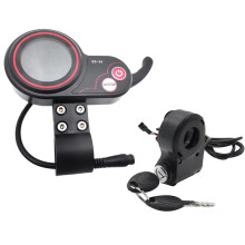 QS-S4 72V Duimgas LCD Display Meter+Lgnition Lock Key Alleen voor Zero 11X Elektrische Scooter 6PIN Display