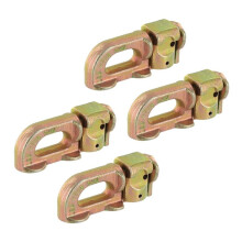 4Pcs/Set Tie-Down Anchor Points Cargo Control L Track Double Stud Fit for Truck Van Trailer L Track Rails