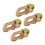 4Pcs/Set Tie-Down Anchor Points Cargo Control L Track Double Stud Fit for Truck Van Trailer L Track Rails 1