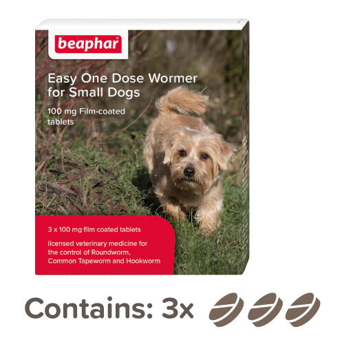 Beaphar Beaphar - Easy One Dose Worming Tablets For Small Dogs Weighing up to 2