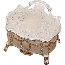 Vintage Trinket Jewelry Keepsake Box Metal Storage Organizer for Women Holiday Party Favor and Necklace Earring Display