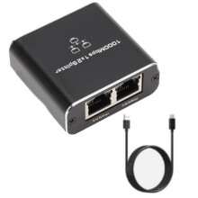 Nätverkskabelsplitter med 1 Till 2 Samtidiga Internetåtkomst RJ45-Splitter med 1 Till 2 för Switchar Ethernet-Port Gigabit
