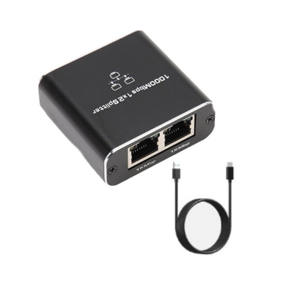 Network Cable Splitter With 1 To 2 Simultaneous Internet Access Rj45 Splitter With 1 To 2 Ethernet Port Gigabit 6033681235557