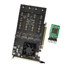 Carte Adaptateur PCIe Sans Disque Dur Plx8749 U.2 SSD GPU avec Modules