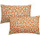 Set di 2 federe con stampa leopardata, 30x50 cm. 1