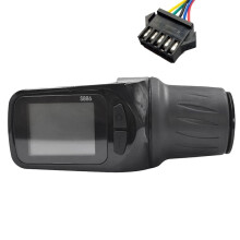 24V 36V 48V 60V S886 Ebike Pannello Display LCD Regolabile con Acceleratore A Rotazione per Bicicletta Scooter Elettrico (SM Plug 5PIN)
