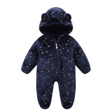 Bjutir Baby Toddler Boys Girls Jumpsuit Christmas Snowsuit Romper Warm Coat Blue Size 0-3 Months