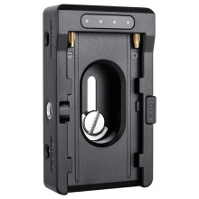 Camera Clamp NP-F Battery Adapter Plate for NP-F Type Batteries 12V/7.4V Output Port LED Low Battery Indicate