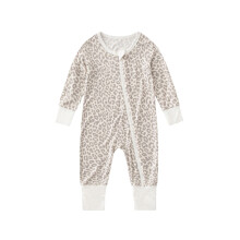 Newborn Sleepers,Baby Boy Clothes,Boys Girls Newborn Long Sleeve Zip Front Footless Pajamas Khaki 12-18 Months