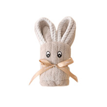 Bunny-Shaped Fleece Hand Towel – 50 x 25 cm