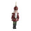 Nutcracker Soldier Ornament Dark Red & Green 1
