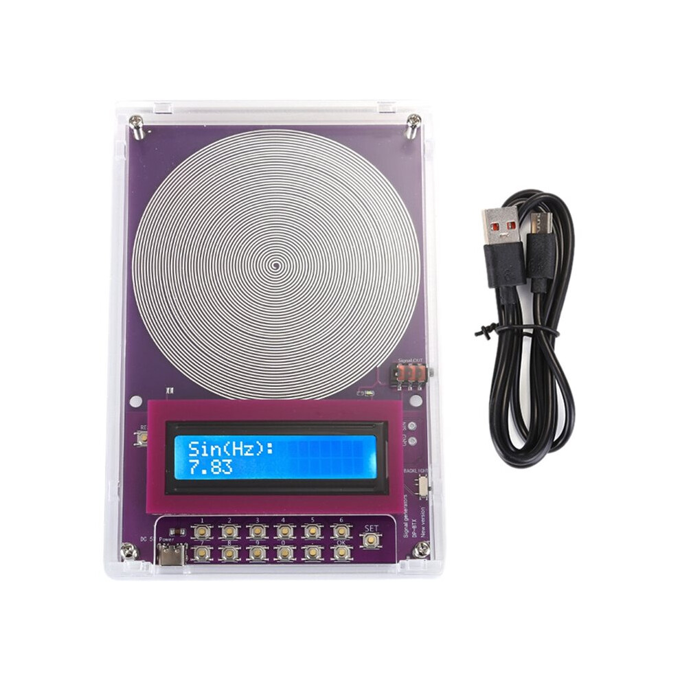 7.83Hz Schumann Waves Resonance Generator Ultralow Frequency Pulse Audio Resonator 0.01Hz-100000Hz Adjustable With Case 4711324446639