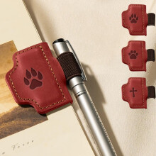 Magnetic Leather Bookmark and Pen Holder – Cross Design