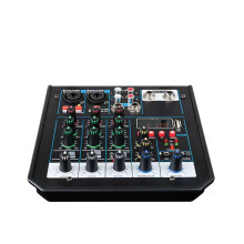 Professional Audio Mixer Mixer Mixing DJ Console with Reverb Effect for Home Karaoke USB Live Stage KTV